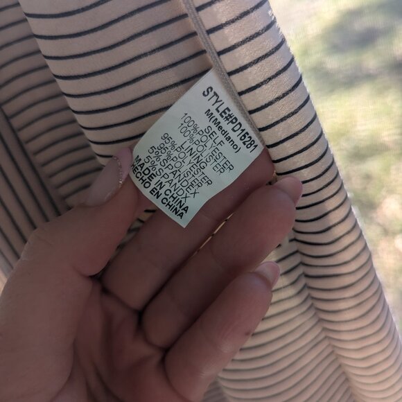 Clad and Cloth - Stripe Maxi Dress - Cream & Black - US Size M - Picture 8 of 11